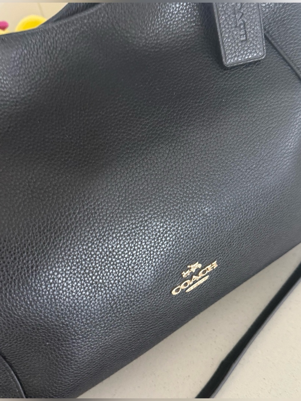 Coach pebbled leather shoulder bag with removable strap for a Crossbody fit - Picture 3 of 13